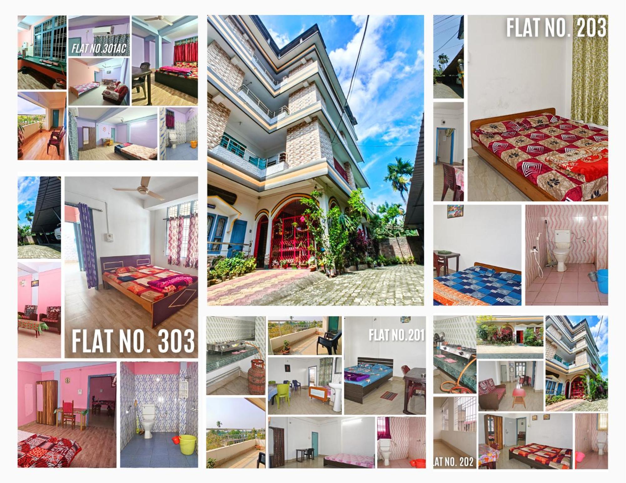 Taj Residency Holiday Homestay -Entire 1Bhk & 2Bhk Private Apartments -Call 767Ooo54Oo Jorhāt Buitenkant foto